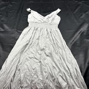 Old Navy WOMENS Gray Crisscross Front Tank Dress Cinched Waist Petite XS